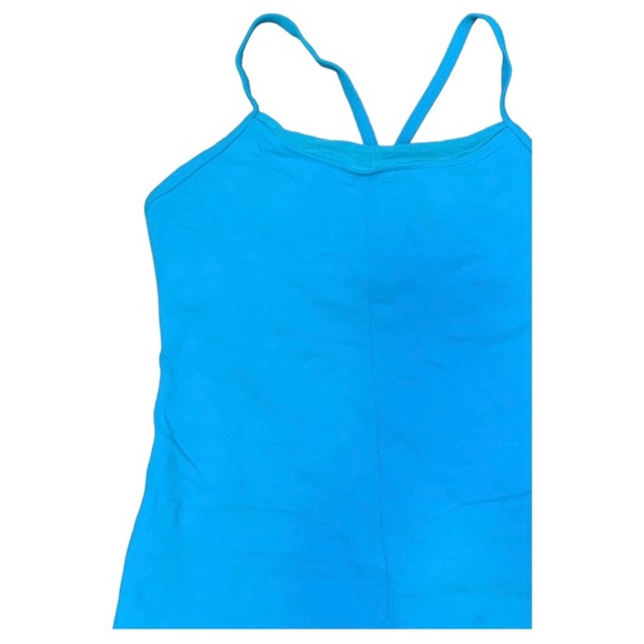 LULULEMON Vintage Limited Ujjayi Power Y Tank Top Turquoise Blue Size Medium - Picture 4 of 9
